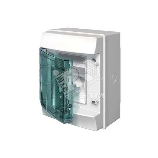 Щит распределительный навесной ЩРн-п-4 пластиковый Mistral65 серая прозрачная дверь без клемм IP65 (65P04X12)