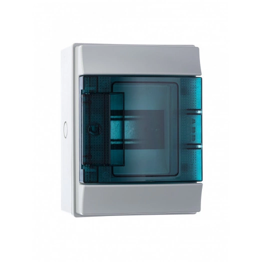 Щит распределительный навесной ЩРн-п-4 пластиковый Mistral65 серая прозрачная дверь без клемм IP65 (65P04X12)