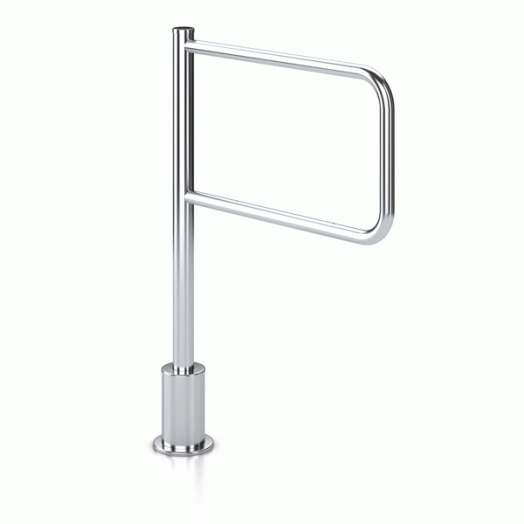 Калитка с электрической и магнитной разблокировкой из нержавеющей стали с заполнением (с табличкой проход запрещен, проход разрешен) Oxgard К-13.1 800 левая, ширина 925 мм, магнитный ключ в комплекте -2 шт.