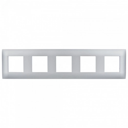 SKANDY Рамка 5-местная SK-F05S серебряный IEK