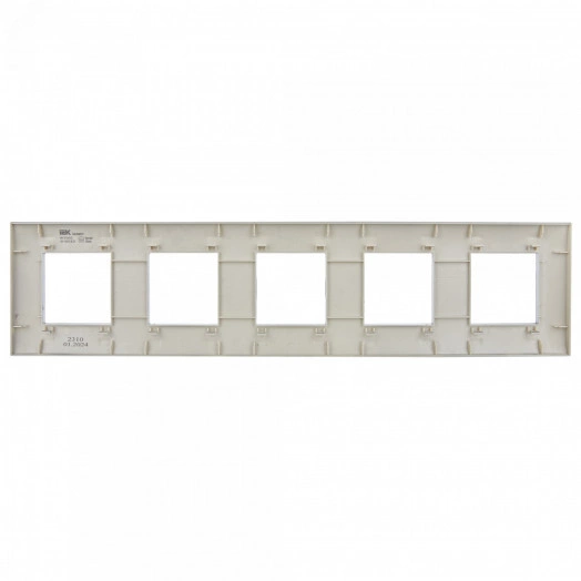 SKANDY Рамка 5-местная SK-F05S серебряный IEK