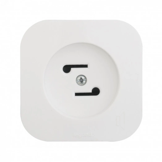 Quteo Радио розетка наружная белая