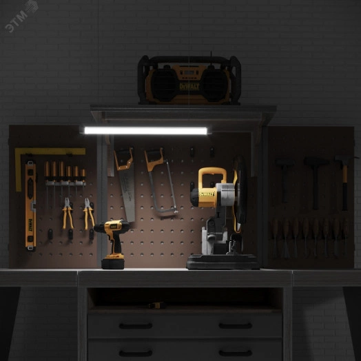 Лампа светодиодная LED 10 Вт 800х80-240В G13 трубка Т8 холодная стеклянная Basic