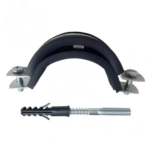 Хомут с резиновым уплотнением 4' (108-116 мм), в комплекте со шпилькой