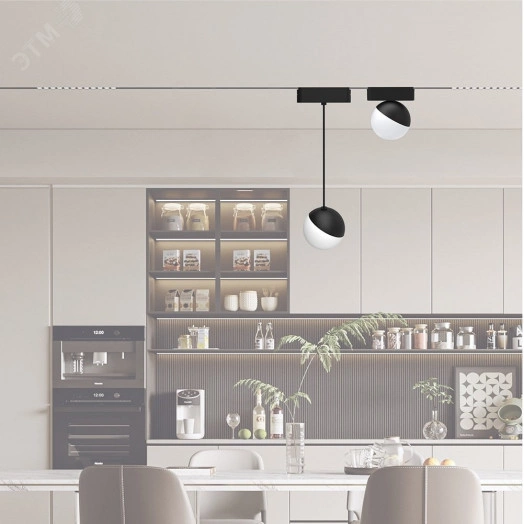 Светильник трековый светодиодный низковольтный ДПО16 3010P-1m 10W 4000K 100° черный IP20 Jazzway