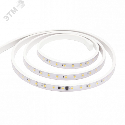 Лента LED 8W/m 230V AC 3000K 50m x16мм IP65 SMD5050 54 LED/м (упаковка 50 м) скобы для монтажа в комплекте''