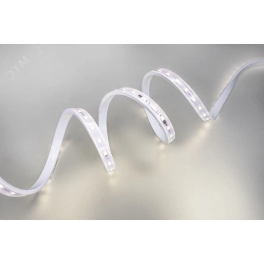 Лента LED 8W/m 230V AC 3000K 50m x16мм IP65 SMD5050 54 LED/м (упаковка 50 м) скобы для монтажа в комплекте''