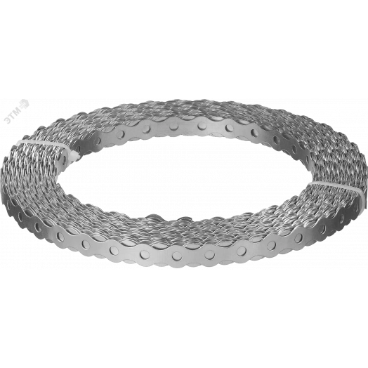 Волна перфорированная 17х0.5 мм, 25 м, вентиляционная лента, цинк