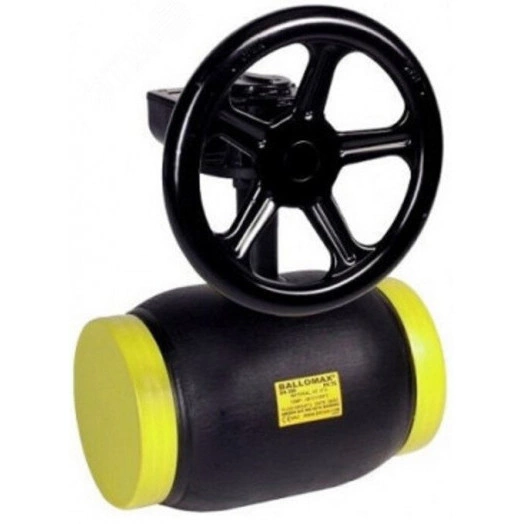 Кран шаровой КШТ 61.102.125 стальной для теплоснабжения станд. проход DN 125 PN 25 под приварку с редуктором