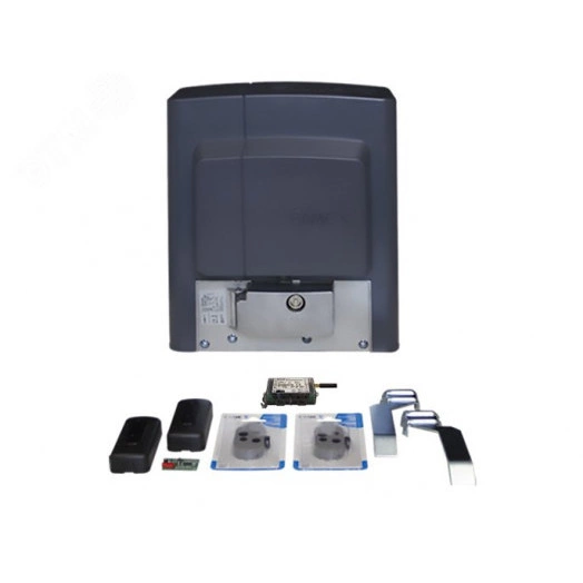 Комплект автоматики для для откатных ворот на основе привода BKS18AGS с управлением через приложение (встроенный блок управления ZBKN, фотоэлементы)