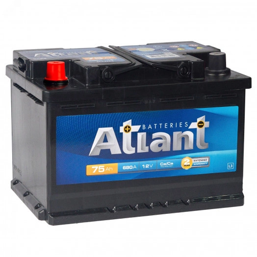 Аккумулятор автомобильный ATLANT Blue 75Ah L+