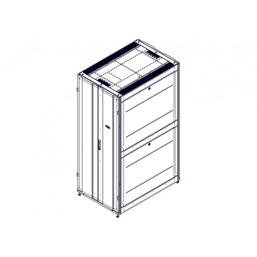 Шкаф Uniprom. 42U-800/1200. боковые панели 4шт. черный