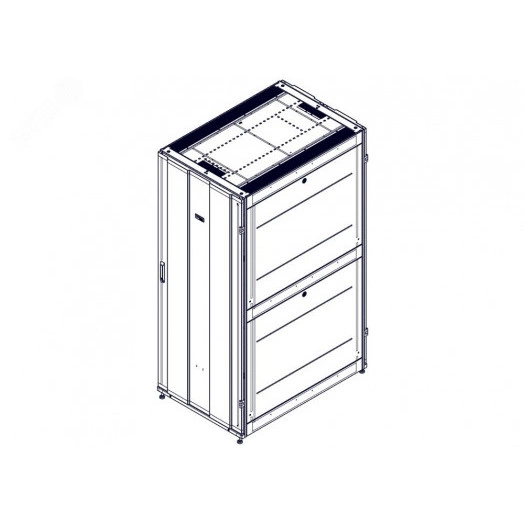 Шкаф Uniprom. 42U-800/1200. боковые панели 4шт. черный