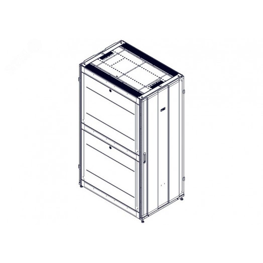 Шкаф Uniprom. 42U-800/1200. боковые панели 4шт. черный