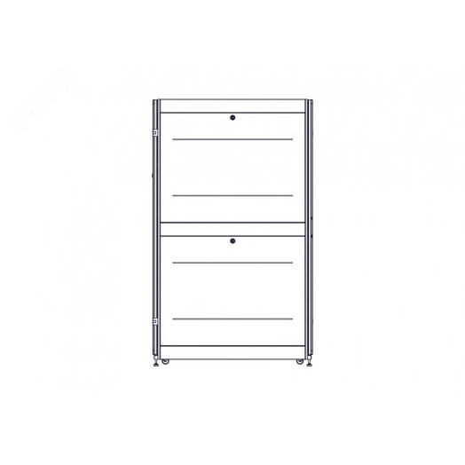 Шкаф Uniprom. 42U-800/1200. боковые панели 4шт. черный