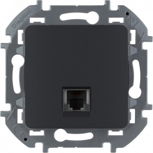 Телефонная розетка RJ11 INSPIRIA антрацит