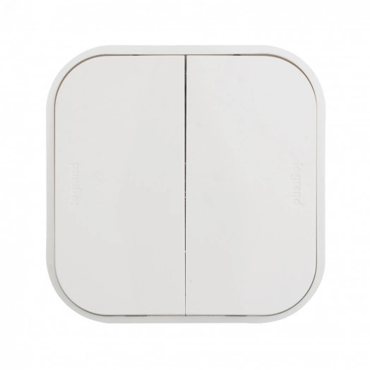 Переключатель 2 направления 2 клавиши белый