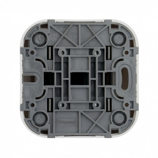 Переключатель 2 направления 2 клавиши белый