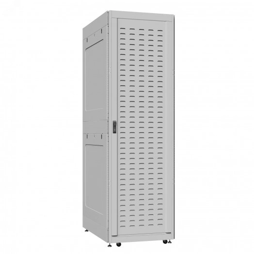 Шкаф серверный 52U 800х1000 передняя дверь: протект IP41. задняя дверь: двустворчатая глухой металл IP51. боковые панели: глухой металл. цвет: серый RAL7035 