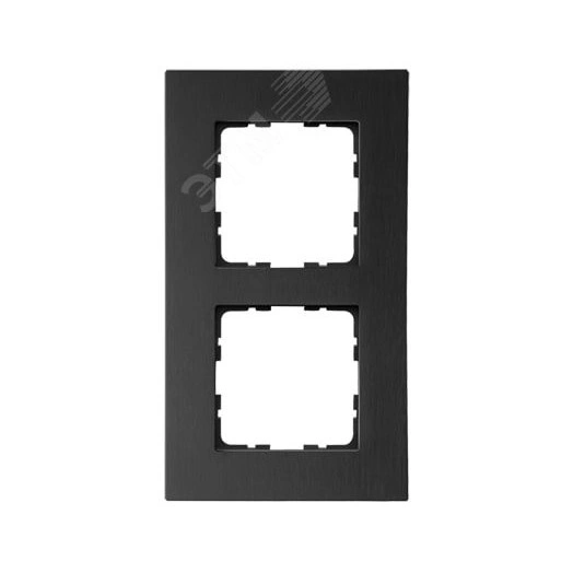 Рамка 2-постовая, алюминий Black