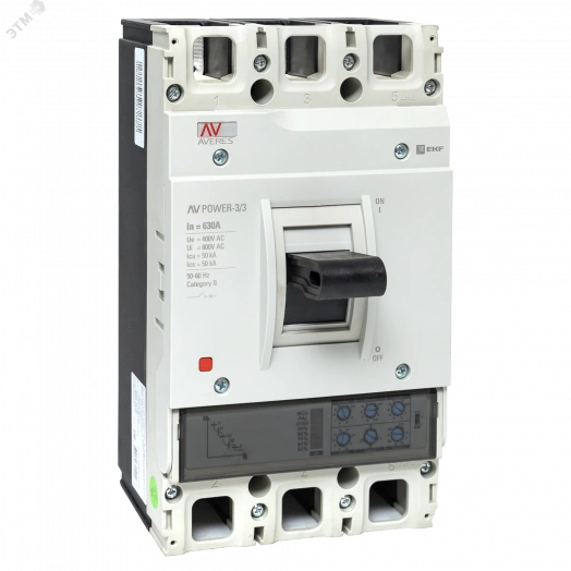 Выключатель автоматический AV POWER-3/4 4P 630А 50kA ETU2.0 EKF AVERES