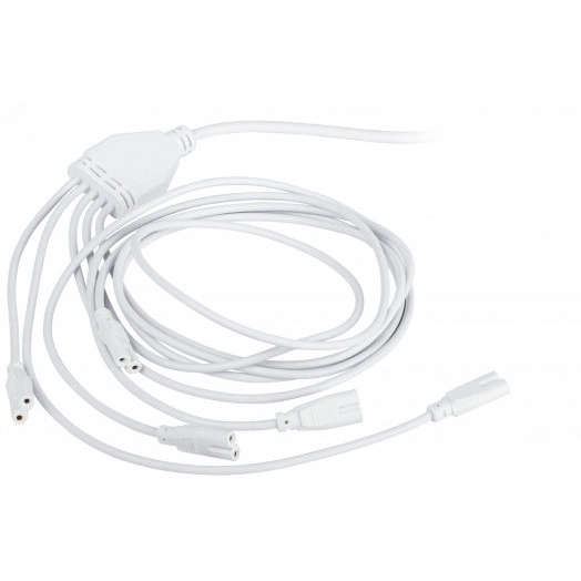 Разветвитель сетевой для фитолампы 2 м для подключения 5 светильников FITO 5х IEC C7 (2 pin)
