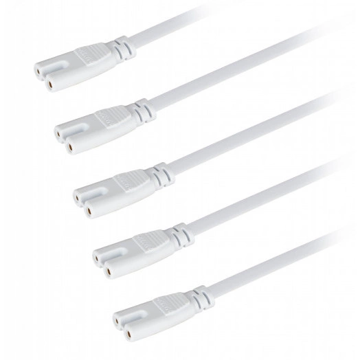 Разветвитель сетевой для фитолампы 2 м для подключения 5 светильников FITO 5х IEC C7 (2 pin)