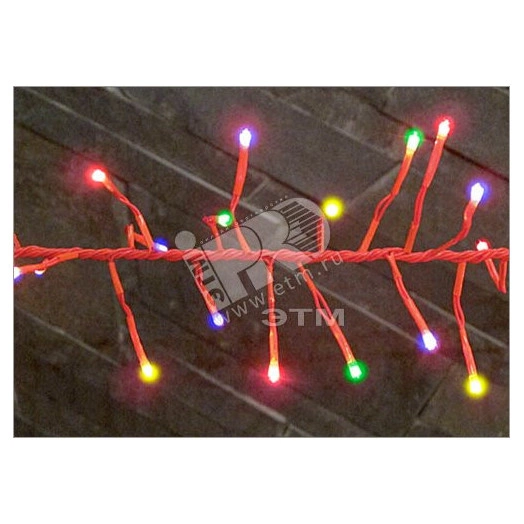 Электрогирлянда Фейерверк 200LED 2м зеленая