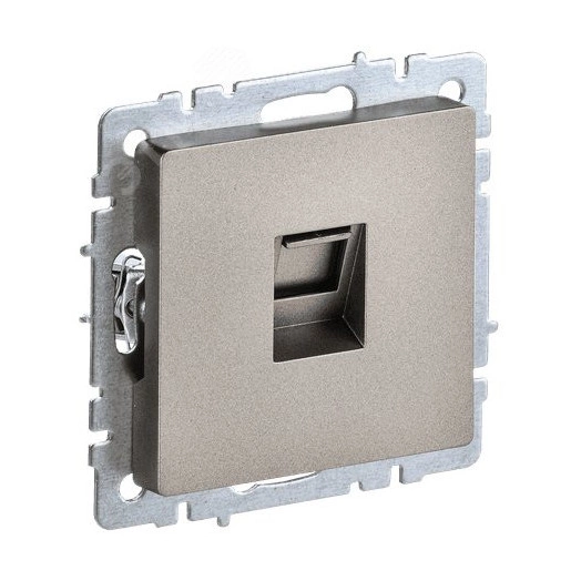 BRITE Розетка компьютерная RJ45 кат.6 РК11-БрШ шампань IEK