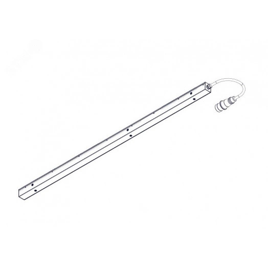 Блок распределения питания Uniprom. управляемый. 0U. 400В. 3Ф. 32A. 18xC13 12xC19. 3м кабель. IEC309