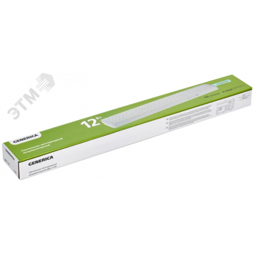 Светильник светодиодный аккумуляторный ДБА 1120 непостоянного действия 120LED 6ч 12Вт GENERICA