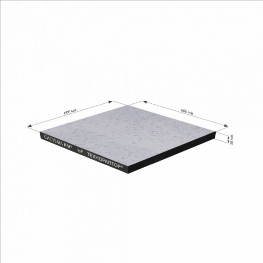 Панель из сульфата кальция 36/600/600 низ-стальной лист/верх-антистатический ПВХ/цвет 04