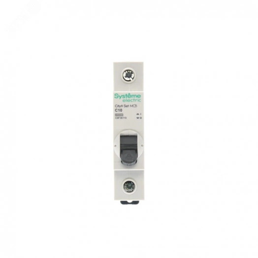 Выключатель автоматический однополюсный (АВ) С 10А 1P 6kA 230В City9 Set