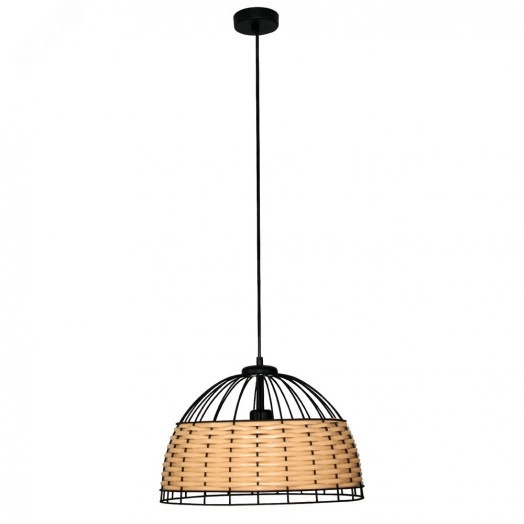 Светильник Кантри 212 черн.муар НСБ 01-60-180 ИМ подвесной оплетенный