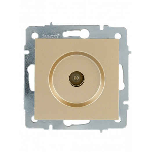 VESNA Розетка ТВ проходная золото