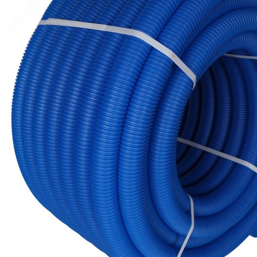 Труба гофрированная 35 синяя, для трубы 25, бухта 50м