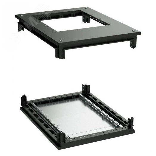 Крыша с фланцем и основание для 19'' IT-CQE 800x800. RAL9005