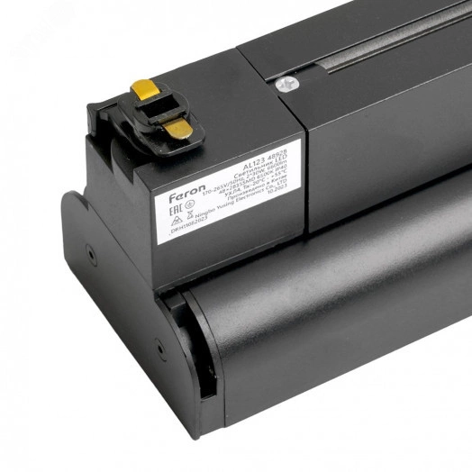 Светильник светодиодный трековый на шинопровод ДПО-2х30w 6500К 6600Лм поворотный черный