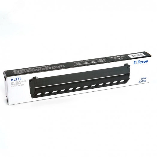 Светильник светодиодный трековый на шинопровод ДПО-30w 4000К черный