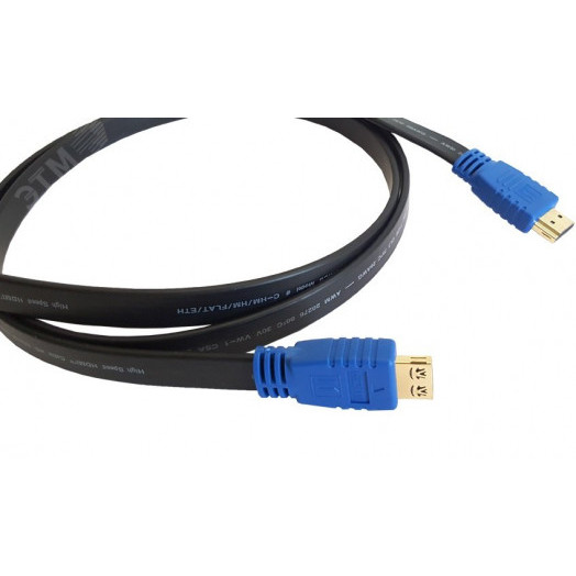 Кабель HDMI 1.4 M на HDMI M, 4.6 м., черный-синий