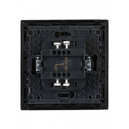 FORTE&PIANO Выключатель 1-клавишный проходной 10А FP103 черный IEK