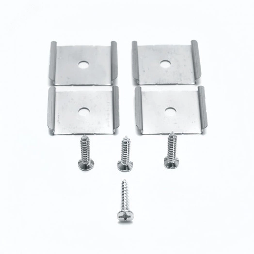 Профиль накладной Линии света алюминиевый белый 2м матовый экран 2 заглушки 4 крепежа для светодиодных лент Feron