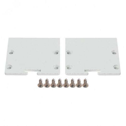 Профиль накладной Линии света алюминиевый белый 2м матовый экран 2 заглушки 4 крепежа для светодиодных лент Feron