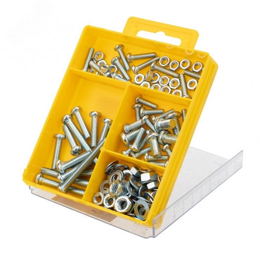 Набор винтов, гаек и шайб (132 шт) KRANZ