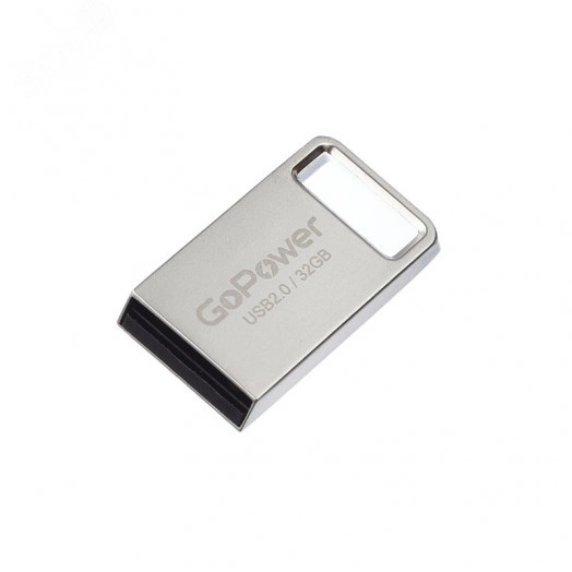 Флеш накопитель 32GB MINI, USB 2.0, серебристый