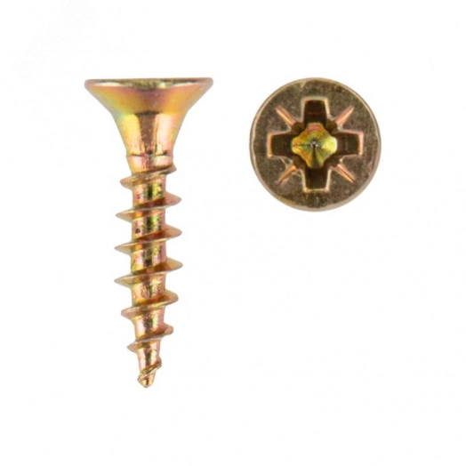 Саморез универсальный 3х16, желтый цинк, пакет (1000 шт/уп)