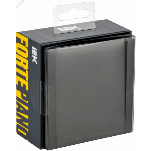 FORTE&PIANO Выключатель 1-клавишный самовозвратный 10А FP310 серый IEK