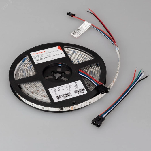 Лента герметичная DMX-SE-B60-10mm 24V RGB-PX6 (14 W/m, IP65, 5060, 5m) (Arlight, -)