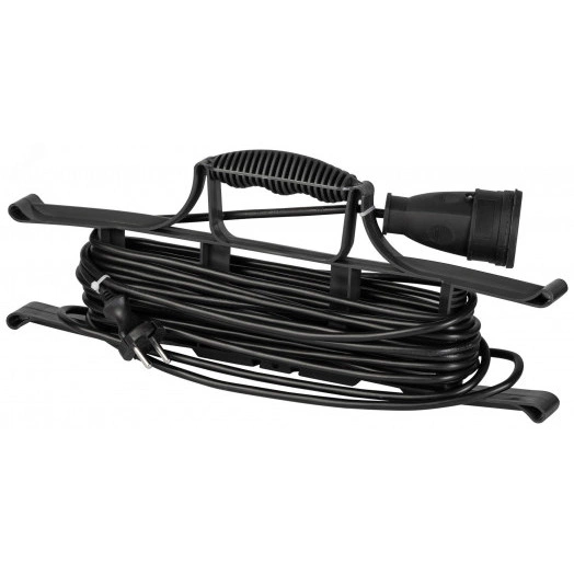 Удлинитель силовой на рамке 1 розетка без заземления 10м ПВС 2x1мм2 GREEN LINE FR-10-10m Greenline ЭРА