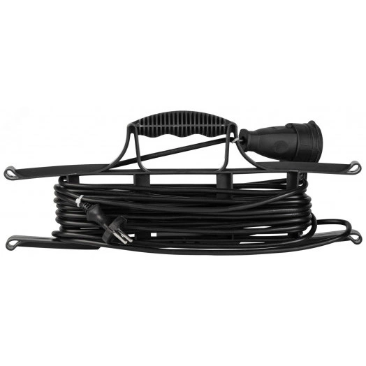 Удлинитель силовой на рамке 1 розетка без заземления 10м ПВС 2x1мм2 GREEN LINE FR-10-10m Greenline ЭРА